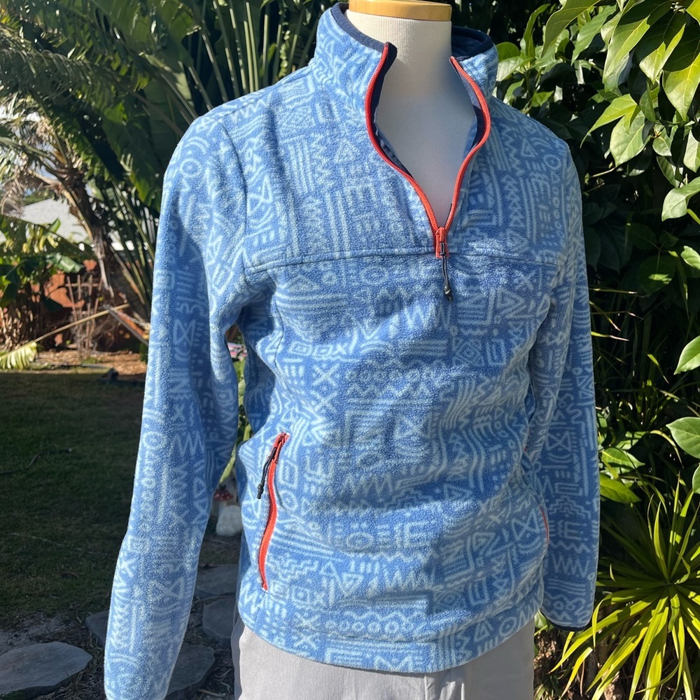 Chubbies quarter zip Aztec Print size Small fleece